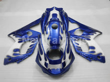 Charger l&#39;image dans la galerie, White and Blue Flame - YZF600R Thundercat 96-07 Fairing Kit Vehicles &amp; Parts &gt; Vehicle Parts &amp; Accessories &gt; Motor