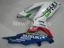 Charger l&#39;image dans la galerie, White and Blue Red MOTOREX - GSX-R600 08-10 Fairing Kit