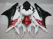 Charger l&#39;image dans la galerie, White and Wine Red Matte Black Factory Style - YZF-R6 06-07 Fairing Kit Vehicles &amp; Parts &gt; Vehicle Parts &amp; Accessories
