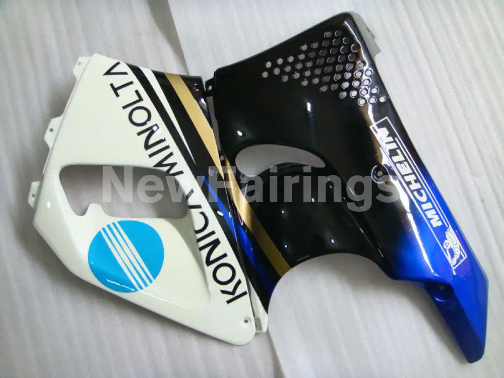 White and Black Blue Konica Minolta - CBR 900 RR 92-93 Fairing Kit
