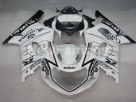 White and Black Corona - GSX-R600 01-03 Fairing Kit