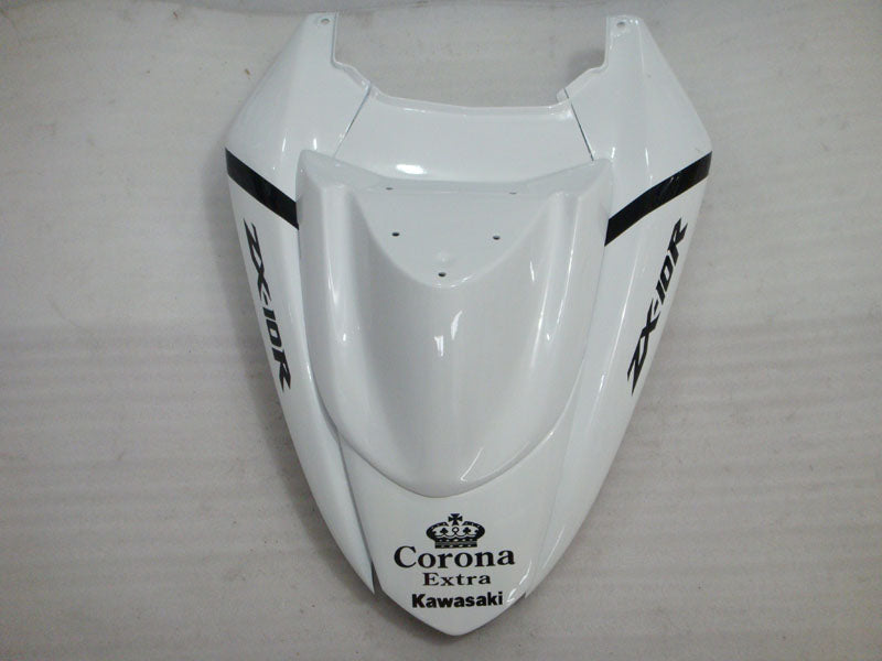 White and Black Corona - NINJA ZX-10R 04-05 Fairing Kit