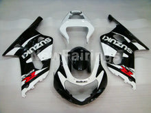 Charger l'image dans la galerie, White and Black Factory Style - GSX-R600 01-03 Fairing Kit -