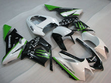 Charger l'image dans le visualiseur de la galerie, White and Black Green Monster - NINJA ZX-10R 04-05 Fairing Kit