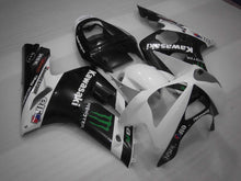 Charger l'image dans la galerie, White and Black Monster - NINJA ZX-6R 03-04 Fairing Kit