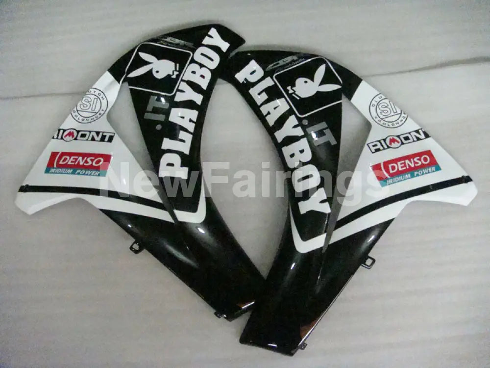 White and Black Playboy - CBR1000RR 08-11 Fairing Kit