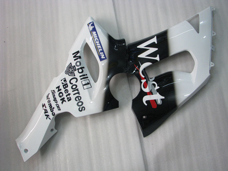 White and Black West - NINJA ZX-6R 05-06 Fairing Kit