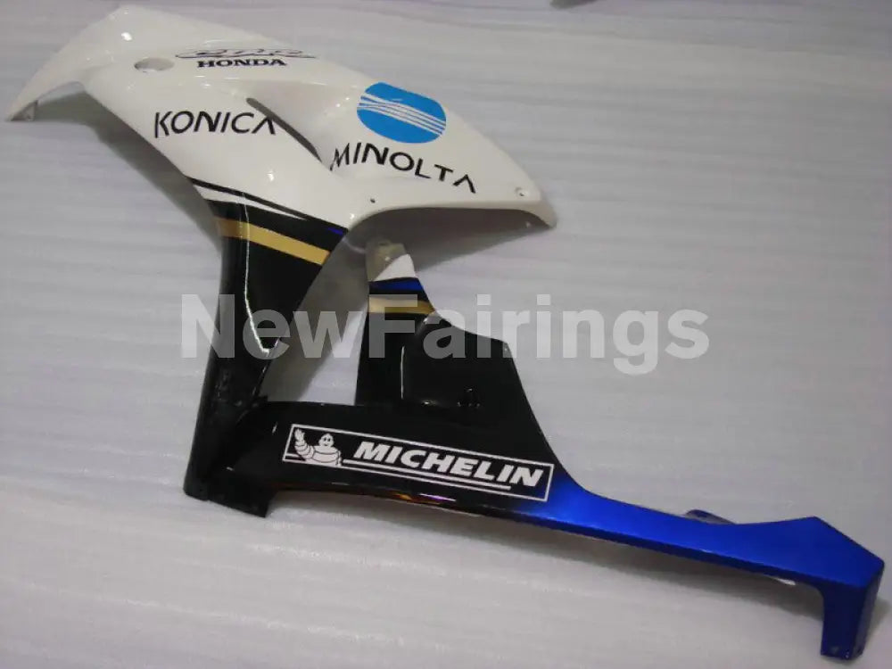 White and Blue Black Konica Minolta - CBR1000RR 06-07 Fairing Kit