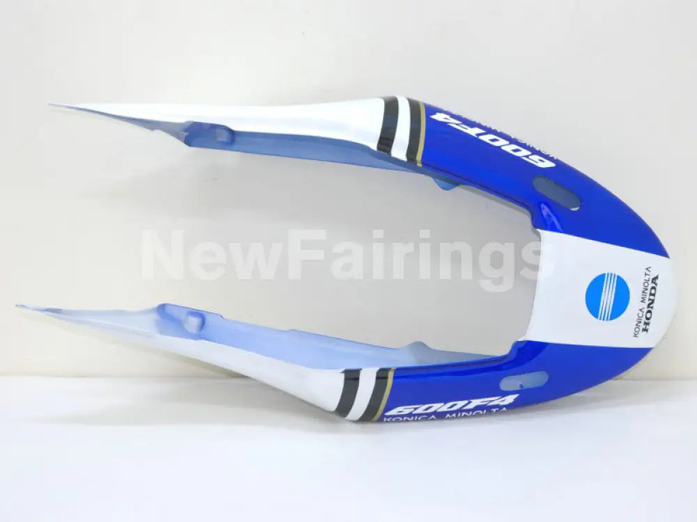 White and Blue Black Konica Minolta - CBR600 F4 99-00 Fairing Kit