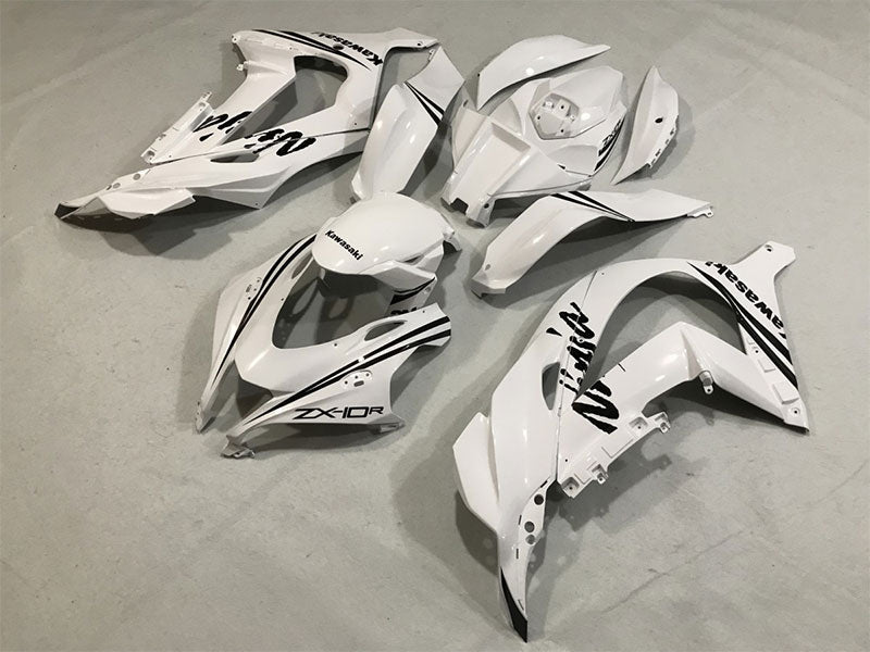 White Factory Style - NINJA ZX-10R 16-20 Fairing Kit