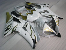 Charger l'image dans la galerie, White and Golden Flame - YZF-R6 08-16 Fairing Kit Vehicles &amp; Parts > Vehicle Parts &amp; Accessories > Motor Vehicle Parts