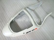 Charger l&#39;image dans la galerie, White and Orange Flame NINJA ZX 6R 00 02 Fairing Kit