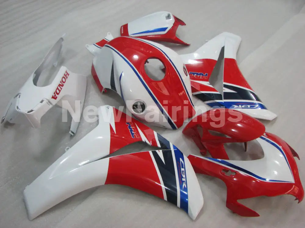 White Red and Blue Factory Style - CBR1000RR 08-11 Fairing Kit