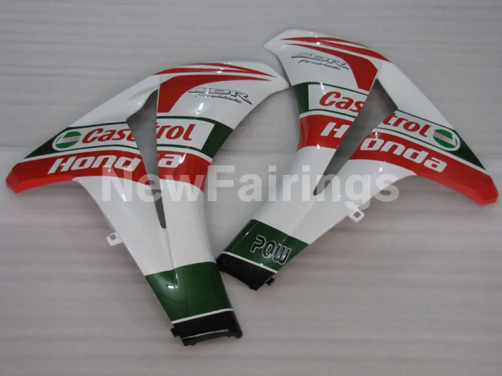 White and Red Green Castrol - CBR1000RR 08-11 Fairing Kit