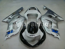 Charger l'image dans le visualiseur de la galerie, White and Silver Black Factory Style - GSX-R600 01-03 Fairing Kit
