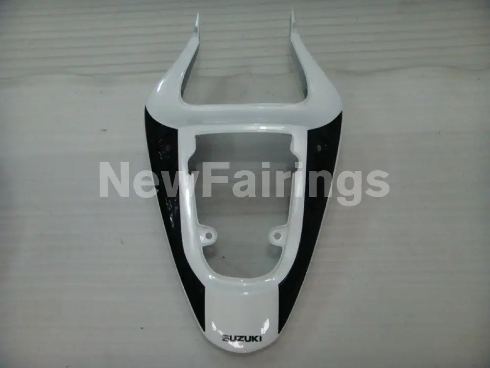 White and Silver Black Factory Style - GSX-R600 01-03 Fairing Kit