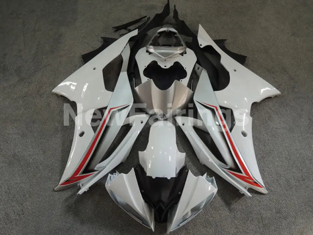 White and Silver Red No decals - YZF-R6 08-16 Fairing Kit Vehicles & Parts > Vehicle Parts & Accessories > Motor