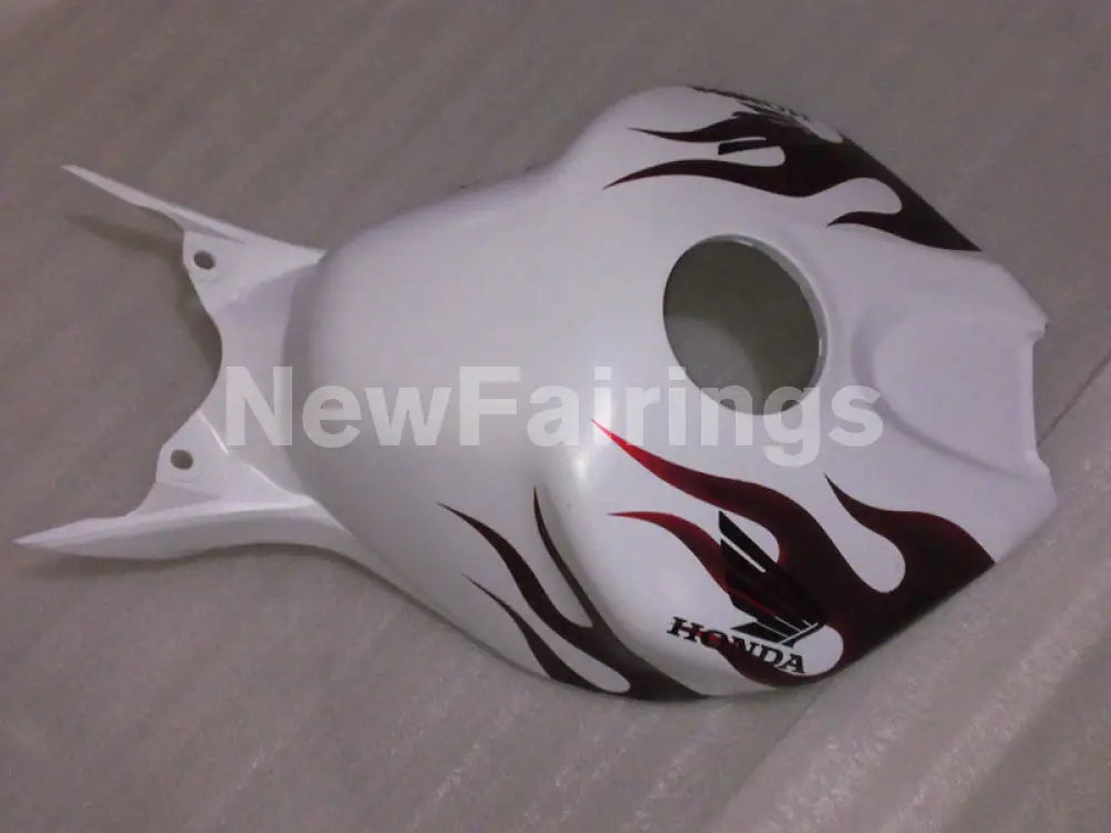 White and Wine Red Flame - CBR1000RR 06-07 Fairing Kit