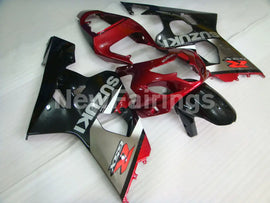Wine Red and Grey Black Factory Style - GSX-R600 04-05 Fairing Kit