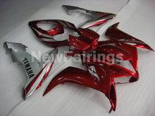Charger l&#39;image dans la galerie, Wine Red Silver Factory Style - YZF-R1 04-06 Fairing Kit