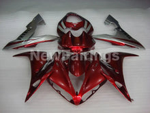 Charger l&#39;image dans la galerie, Wine Red Silver Factory Style - YZF-R1 04-06 Fairing Kit