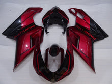Charger l'image dans le visualiseur de la galerie, Wine Red and Black Factory Style - Ducati 848 07-11 Fairing Kit
