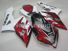 Charger l'image dans le visualiseur de la galerie, Wine Red and White Factory Style - GSX-R1000 05-06 Fairing Kit