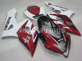 Wine Red and White Factory Style - GSX-R1000 05-06 Fairing Kit