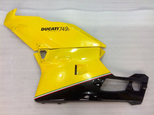 Charger l'image dans le visualiseur de la galerie, Yellow and Black White Factory Style - Ducati 749 03-04 Fairing Kit (Single Passenger Seat)