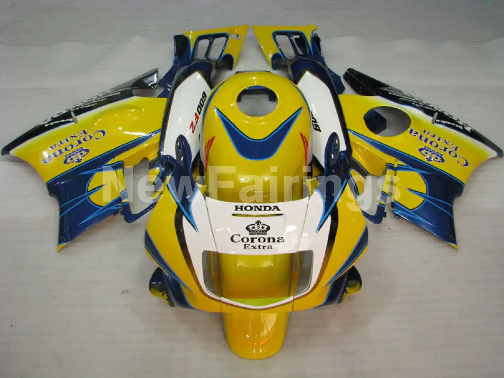Yellow and Blue Corona - CBR600 F2 91-94 Fairing Kit