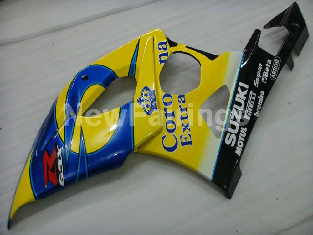Yellow and Blue Corona - GSX-R1000 05-06 Fairing Kit