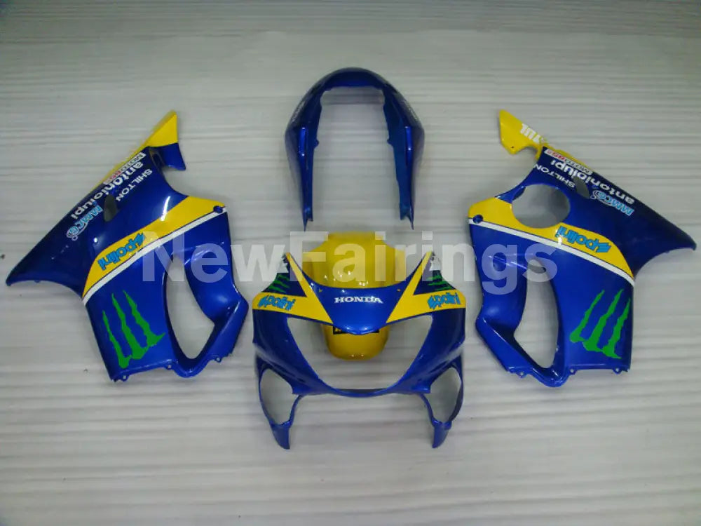 Yellow and Blue Monster - CBR600 F4 99-00 Fairing Kit