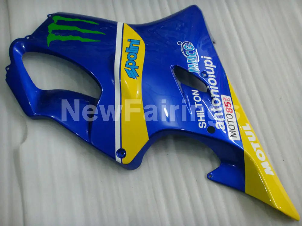 Yellow and Blue Monster - CBR600 F4 99-00 Fairing Kit