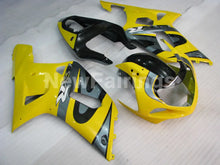 Charger l'image dans la galerie, Yellow and Grey Black Factory Style - GSX-R600 01-03 Fairing Kit