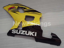 Charger l'image dans la galerie, Yellow and Silver Black Factory Style - GSX-R600 01-03 Fairing Kit