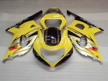 Charger l'image dans la galerie, Yellow and Silver Black Factory Style - GSX-R600 01-03 Fairing Kit
