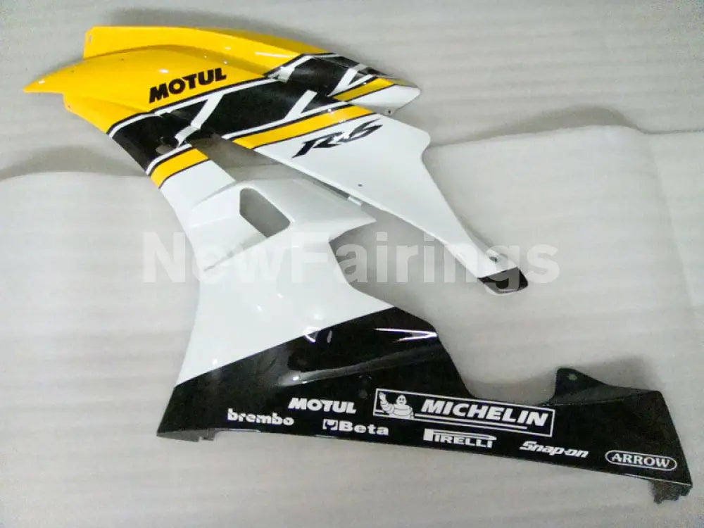 Yellow and White Black Factory Style - YZF-R6 06-07 Fairing Kit Vehicles & Parts > Vehicle Parts & Accessories > Motor