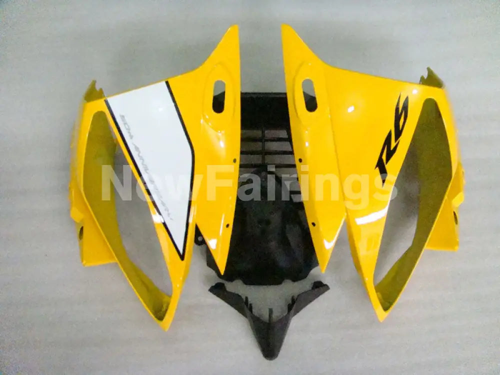 Yellow and White Black Factory Style - YZF-R6 06-07 Fairing Kit Vehicles & Parts > Vehicle Parts & Accessories > Motor